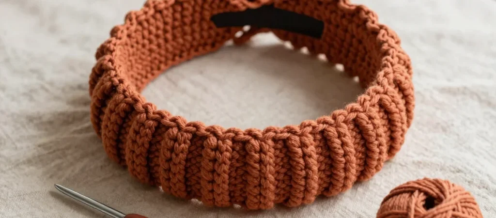 A Ribbed Crochet Headband for In-Between Days